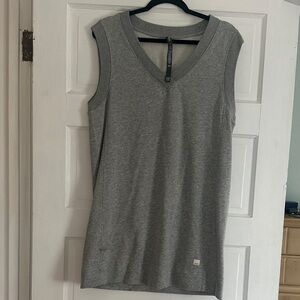 Vuori Gray Sleeveless V-Neck dress